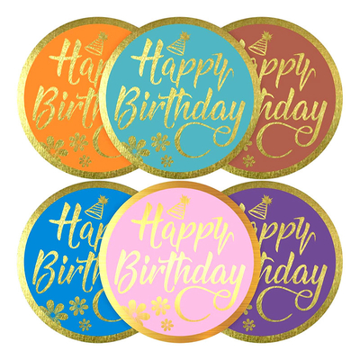 Màu nước Hình dán chúc mừng sinh nhật được đục lỗ để trang trí tiệc cho trẻ em