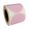 Nhãn giấy nhiệt hình tròn màu hồng tự dính Hình tròn tự làm Thiết kế LOGO DIY