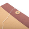 Phong bì C4 Gusset màu nâu Túi đựng tài liệu giấy Kraft có nút đóng