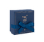 Thiết kế sang trọng Hộp quà tặng màu xanh Carton sóng hộp đựng quần áo may mặc