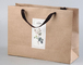 Túi mua sắm bằng bìa cứng Kraft có thể tái chế Túi đựng đồ đi chơi màu nâu